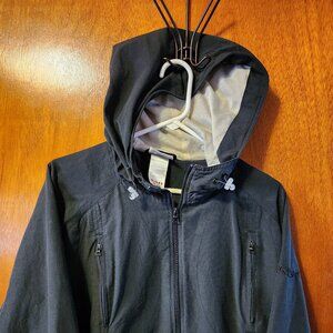 Men's XL Reebok Black Hooded Full Zip Windbreaker Jacket